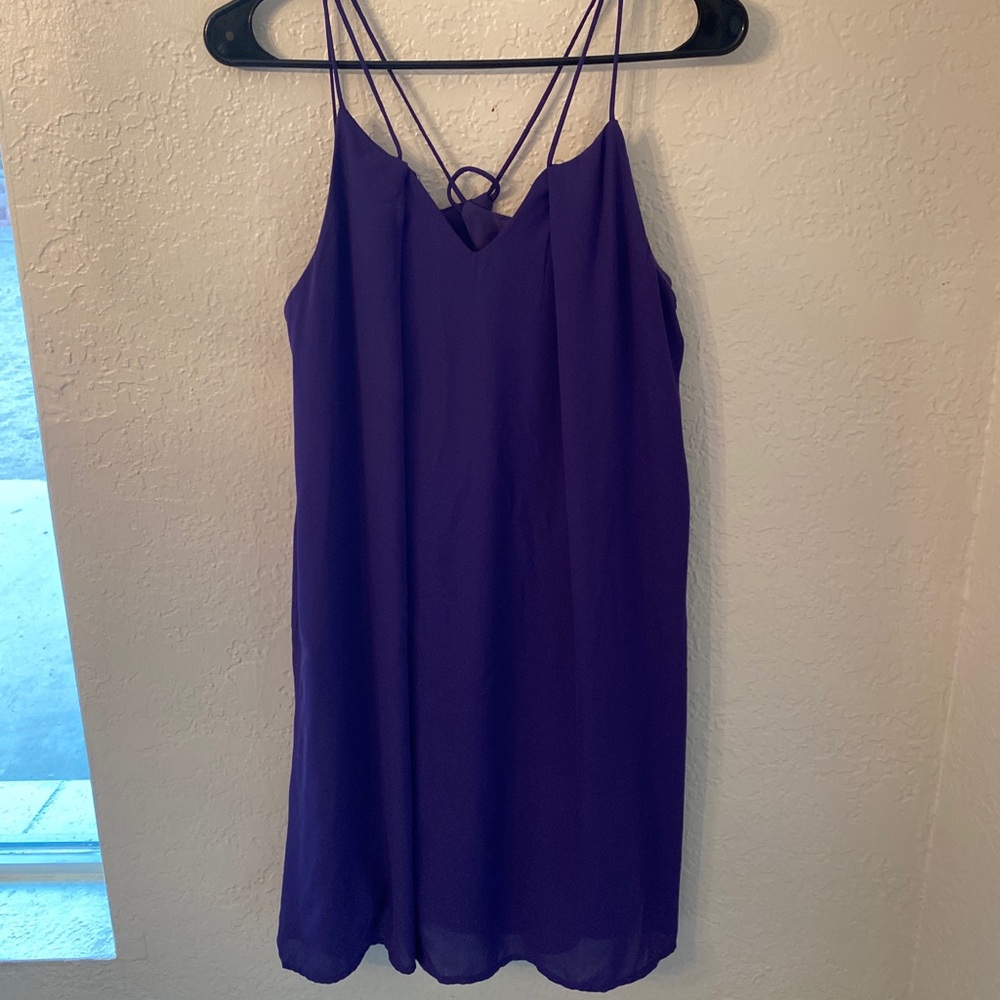 She & Sky Purple Dress
